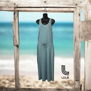 Lolë, Elegant Sleeveless Dress, XS, Aqua